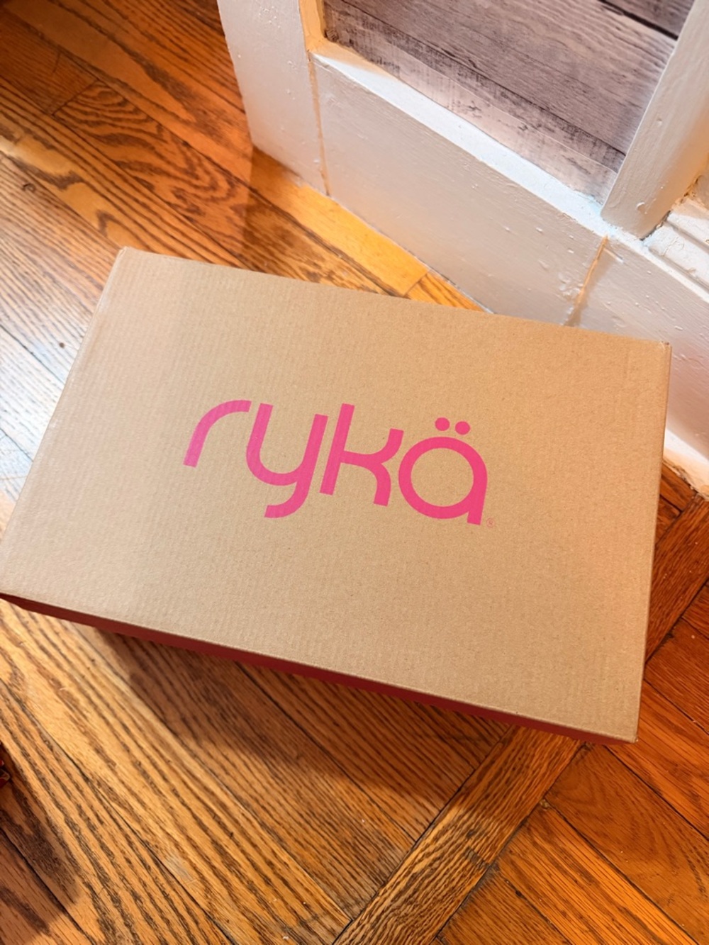 Ryka Pink Logo Kraft Shoe Box